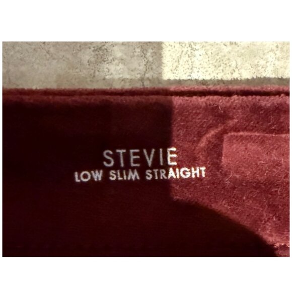 Fidelity 'Stevie' Velvet Jean - 31, Merlot - Picture 4 of 7